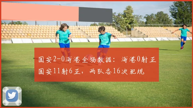 国安2-0海港全场数据：海港0射正国安11射6正，两队各16次犯规